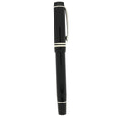 2009 PARKER DUOFOLD JET BLACK INTERNATIONAL W/PALLADIUM TRIM 18K FINE NIB FOUNTAIN PEN OFFERED BY ANTIQUE DIGGER