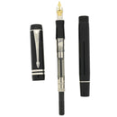 2009 PARKER DUOFOLD JET BLACK INTERNATIONAL W/PALLADIUM TRIM 18K FINE NIB FOUNTAIN PEN OFFERED BY ANTIQUE DIGGER