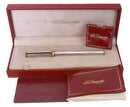 CIRCA 1989 S.T. DUPONT MONTPARNASSE GODRON PATTERN 18K MED NIB FOUNTAIN PEN OFFERED BY ANTIQUE DIGGER