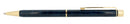 CIRCA 1989 SHEAFFER TARGA CLASSIC COBALT BLUE RONCE GOLD TRIM BALLPOINT PEN MINT OFFERED BY ANTIQUE DIGGER