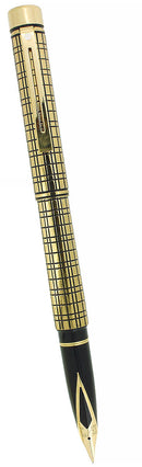 CIRCA 1989 SHEAFFER TARGA CLASSIC MEDICI CROSSHATCH FOUNTAIN PEN NEVER INKED OFFERED BY ANTIQUE DIGGER