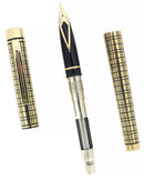 CIRCA 1989 SHEAFFER TARGA CLASSIC MEDICI CROSSHATCH FOUNTAIN PEN NEVER INKED OFFERED BY ANTIQUE DIGGER