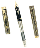 CIRCA 1989 SHEAFFER TARGA CLASSIC MEDICI DIAMOND FOUNTAIN PEN MINT OFFERED BY ANTIQUE DIGGER