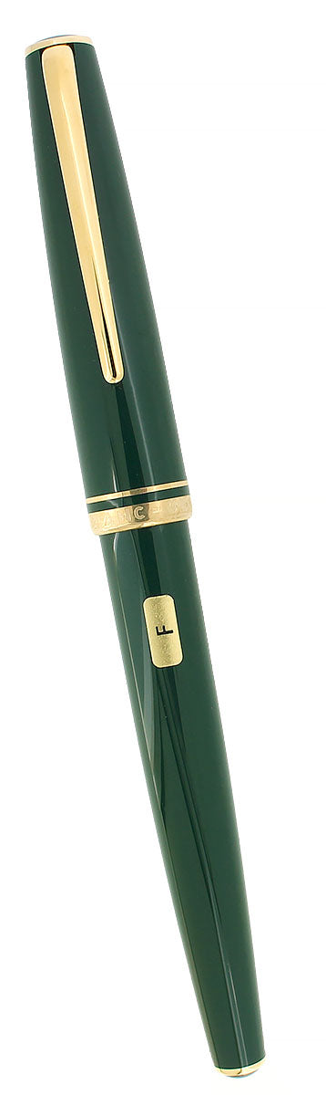 NEW OLD STOCK MONTBLANC GENERATION GREEN & GOLD FOUNTAIN PEN NEVER INKED STICKERED OFFERED BY ANTIQUE DIGGER