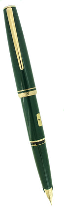 NEW OLD STOCK MONTBLANC GENERATION GREEN & GOLD FOUNTAIN PEN NEVER INKED STICKERED OFFERED BY ANTIQUE DIGGER