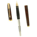 1982 PARKER 75 BROWN LAQUE 18K FINE NIB FOUNTAIN PEN NEVER INKED BOXED OFFERED BY ANTIQUE DIGGER