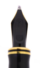 1990 PARKER DUOFOLD CENTENNIAL RED MARBLED 18K EXTRA BROAD OBLIQUE RIGHT HAND NIB FOUNTAIN PEN