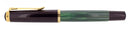 CIRCA 1990 PELIKAN M400 OLD STYLE GREEN STRIPED 14K MED NIB FOUNTAIN PEN OFFERED BY ANTIQUE DIGGER