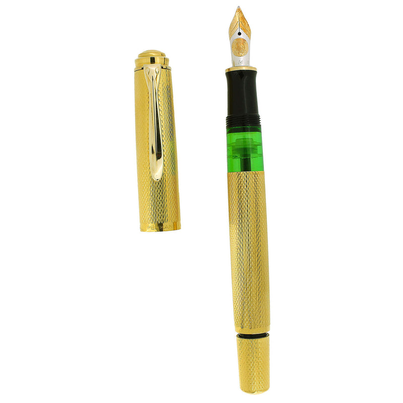 1990 PELIKAN LIMTED EDITION M760 JUBILEE 150TH ANNIVERSARY 18C NIB FOUNTAIN PEN NEVER INKED BOX AND PAPERS OFFERED BY ANTIQUE DIGGER