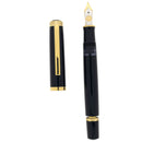 SCARCE 1990 PELIKAN MADE FOR TIFFANY & CO ATLAS JET BLACK M818 FOUNTAIN PEN MINT OFFERED BY ANTIQUE DIGGER
