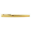 1990S WATERMAN L'ETALON GOLD BASKETWEAVE 18K STUB NIB FOUNTAIN PEN MINT