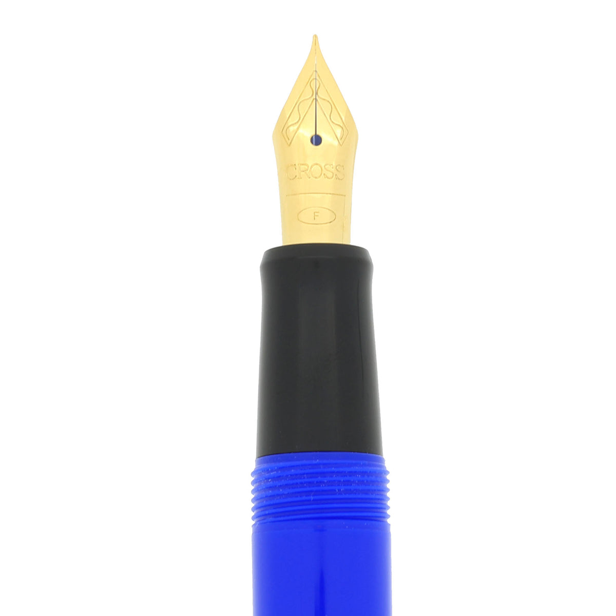 NEW IN BOX 1990S CROSS SOLO ROYAL BLUE BLACK TRIM FOUNTAIN PEN