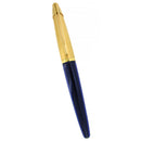 1990S WATERMAN EDSON SAPPHIRE BLUE 18K FINE NIB FOUNTAIN PEN NEAR MINT CONDITION OFFERED BY ANTIQUE DIGGER