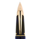 1990S WATERMAN EDSON SAPPHIRE BLUE 18K FINE NIB FOUNTAIN PEN NEAR MINT CONDITION OFFERED BY ANTIQUE DIGGER
