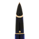 1990S WATERMAN EDSON SAPPHIRE BLUE 18K FINE NIB FOUNTAIN PEN NEAR MINT CONDITION OFFERED BY ANTIQUE DIGGER