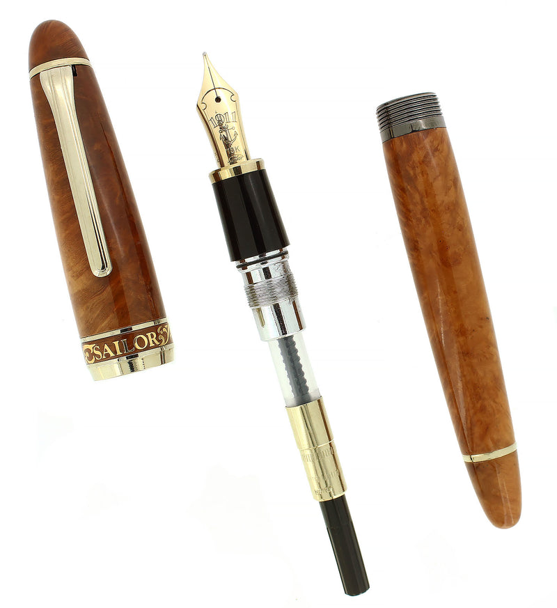 1991 SAILOR 1911 PROFIT 80TH ANNIVERSARY BRIARWOOD FOUNTAIN PEN