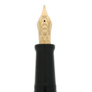 1992 AURORA 88 GOLD-BLACK 801 BIG 14K MEDIUM NIB FOUNTAIN PEN NEVER INKED OFFERED BY ANTIQUE DIGGER