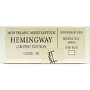 NEVER INKED 1992 MONTBLANC ERNEST HEMINGWAY WRITERS SERIES LIMITED EDITION FOUNTAIN PEN OFFERED BY ANTIQUE DIGGER