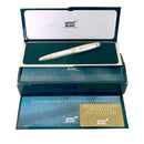 C1992 MONTBLANC MEISTERSTUCK N°146 SOLITAIRE STERLING LINED PATTERN 18K OB NIB FOUNTAIN PEN NEAR MINT IN BOX OFFERED BY ANTIQUE DIGGER