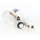 C1992 MONTBLANC MEISTERSTUCK N°146 SOLITAIRE STERLING LINED PATTERN 18K OB NIB FOUNTAIN PEN NEAR MINT IN BOX OFFERED BY ANTIQUE DIGGER