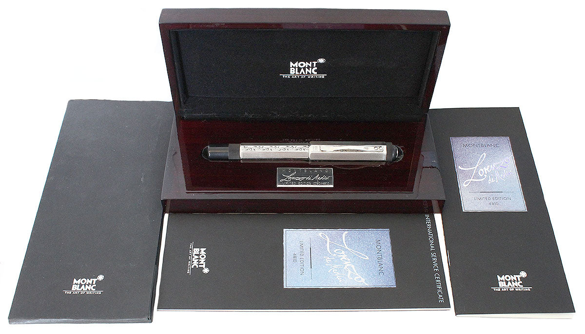 当時物 MONTBLANC (レトロ品)箱、保証書付き 1992 MONTBLANC LORENZO DE MEDICI PATRON OF THE ART LIMITED EDITION FOU