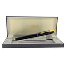 1992 PARKER 75 MATTE BLACK 18K NEEDLEPOINT 80 NIB FOUNTAIN PEN NEW IN BOX OFFERED BY ANTIQUE DIGGER