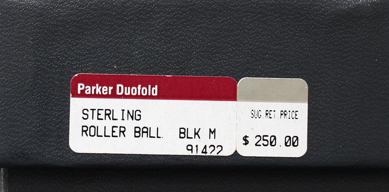 1992 PARKER INTERNATIONAL STERLING SILVER GODRON PATTERN ROLLERBALL PEN NEW
