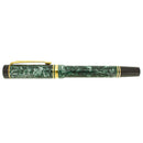 1992 PARKER DUOFOLD GREEN MARBLE ROLLERBALL PEN IN BOX MADE IN UK OFFERED BY ANTIQUE DIGGER