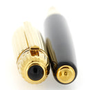 MINT 1992 PASHA DE CARTIER BLACK LACQUER & 18K GOLD PLATE CAP FOUNTAIN PEN OFFERED BY ANTIQUE DIGGER