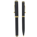 1992 SHEAFFER CONNAISSEUR HERRINGBONE 18K MEDIUM NIB FOUNTAIN PEN & BALLPOINT PEN SET OFFERED BY ANTIQUE DIGGER