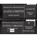 NEVER INKED 1993 MONTBLANC AGATHA CHRISTIE 3-PIECE LIMITED EDITION FOUNTAIN PEN, BALLPOINT & PENCIL SET NUMBER MATCHING OFFERED BY ANTIQUE DIGGER
