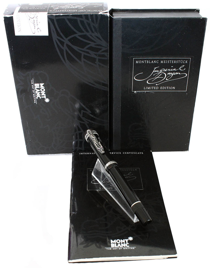 1993 MONTBLANC IMPERIAL DRAGON LIMITED EDITION MEISTERSTUCK 18K BROAD NIB FOUNTAIN PEN OFFERED BY ANTIQUE DIGGER