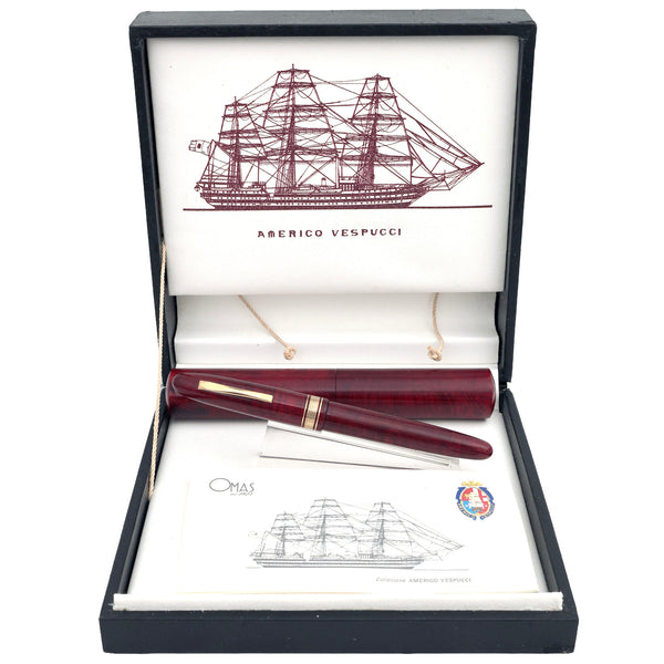 Omas Ogiva Amerigo Vespucci オマス 万年筆 1993 OMAS AMERIGO VESPUCCI SPECIAL EDITION BRIARWOOD FOUNTAIN PEN NEVE