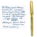 1993 PARKER SONNET 23K GOLD PLATE & BLACK LAQUE ATHENES MODEL 18K BROAD NIB FOUNTAIN PEN MINT OFFERED BY ANTIQUE DIGGER
