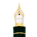 1993 PARKER SONNET 23K GOLD PLATE & BLACK LAQUE ATHENES MODEL 18K BROAD NIB FOUNTAIN PEN MINT OFFERED BY ANTIQUE DIGGER