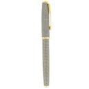 1993 PARKER SONNET CISELE STERLING SILVER FOUNTAIN PEN 18K FINE NIB NEVER INKED NEW IN BOX OFFERED BY ANTIQUE DIGGER