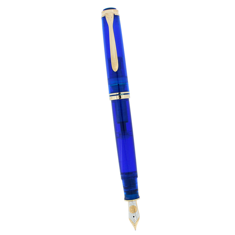 1993 PELIKAN M810 BLUE OCEAN LIMITED EDITION FOUNTAIN PEN W/BOX & PAPERS OFFERED BY ANTIQUE DIGGER