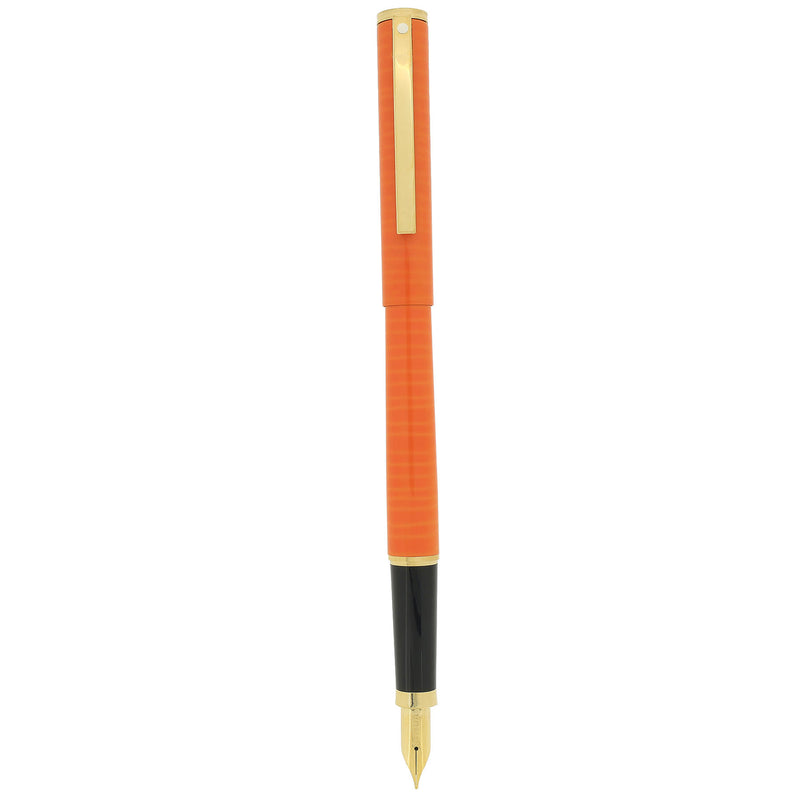 NEW OLD STOCK 1993 SHEAFFER FASHION II CADMIUM YELLOW FOUNTAIN PEN NEV