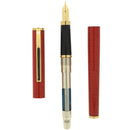 1993 SHEAFFER FASHION II RED MARBLE MODEL 291 FOUNTAIN PEN NEVER INKED OFFERED BY ANTIQUE DIGGER