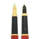1993 SHEAFFER FASHION II RED MARBLE MODEL 291 WITH BROAD NIB FOUNTAIN PEN NEVER INKED OFFERED BY ANTIQUE DIGGER