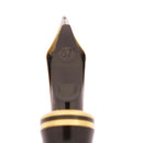 1993 PARKER DUOFOLD CENTENNIAL GREEN MARBLED 18K RIGHTHAND FINE OBLIQUE NIB FOUNTAIN PEN