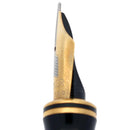 1993 PARKER DUOFOLD CENTENNIAL GREEN MARBLED 18K RIGHTHAND FINE OBLIQUE NIB FOUNTAIN PEN