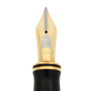 1993 PARKER DUOFOLD CENTENNIAL GREEN MARBLED 18K RIGHTHAND FINE OBLIQUE NIB FOUNTAIN PEN