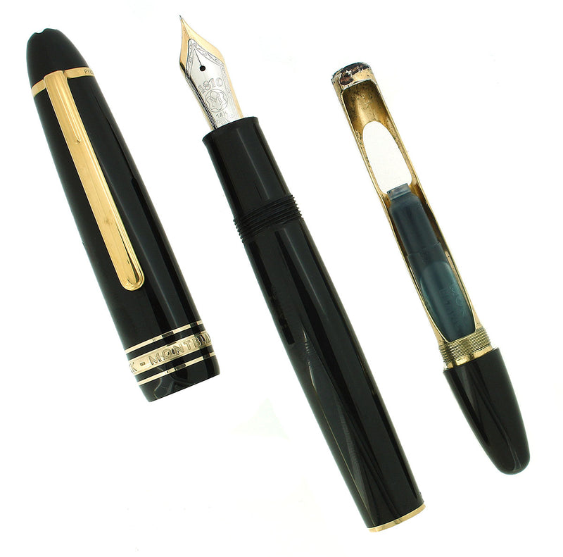 CIRCA 1995 MONTBLANC MEISTERSTUCK TRAVELER'S N° 147 FOUNTAIN PEN SERVICED OFFERED BY ANTIQUE DIGGER