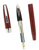 CIRCA 1994 SHEAFFER TRIUMPH IMPERIAL BURGUNDY FOUNTAIN PEN IN ORIGINAL BOX NEVER INKED