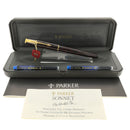 1994 PARKER SONNET AUTUMN RED LACQUER FINE NIB FOUNTAIN PEN NEW OLD STOCK OFFERED BY ANTIQUE DIGGER