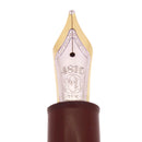 CIRCA 1995 MONTBLANC BORDEAUX TRAVELER'S N° 147 OBB NIB FOUNTAIN PEN SERVICED OFFERED BY ANTIQUE DIGGER