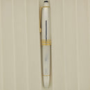 NEVER INKED 1995 MONTBLANC MEISTERSTUCK N°146 STERLING BARLEY OVERLAY 18K MED NIB FOUNTAIN PEN OFFERED BY ANTIQUE DIGGER
