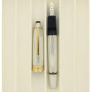 NEVER INKED 1995 MONTBLANC MEISTERSTUCK N°146 STERLING BARLEY OVERLAY 18K MED NIB FOUNTAIN PEN OFFERED BY ANTIQUE DIGGER
