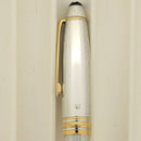 NEVER INKED 1995 MONTBLANC MEISTERSTUCK N°146 STERLING BARLEY OVERLAY 18K MED NIB FOUNTAIN PEN OFFERED BY ANTIQUE DIGGER